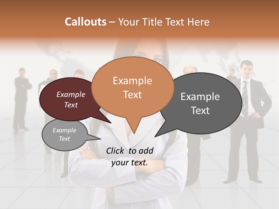 Collaborate Globe Suit PowerPoint Template