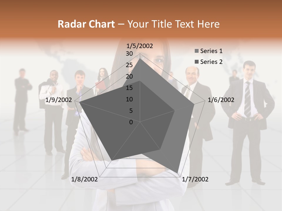 Collaborate Globe Suit PowerPoint Template