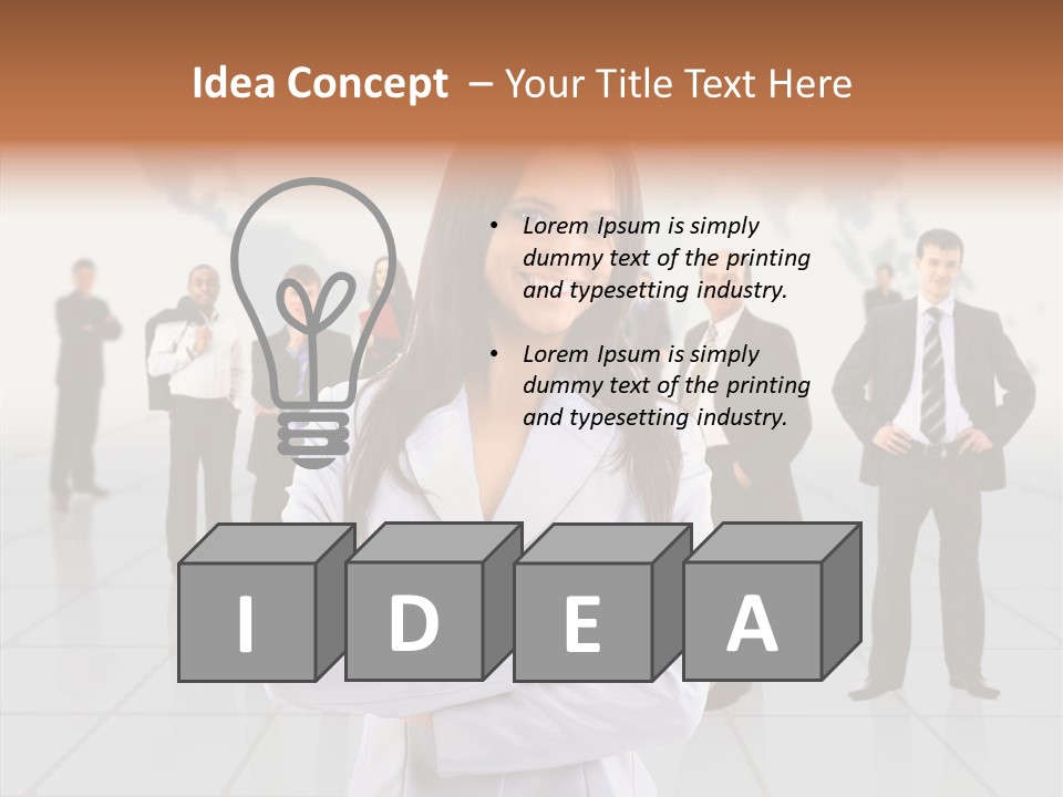 Collaborate Globe Suit PowerPoint Template