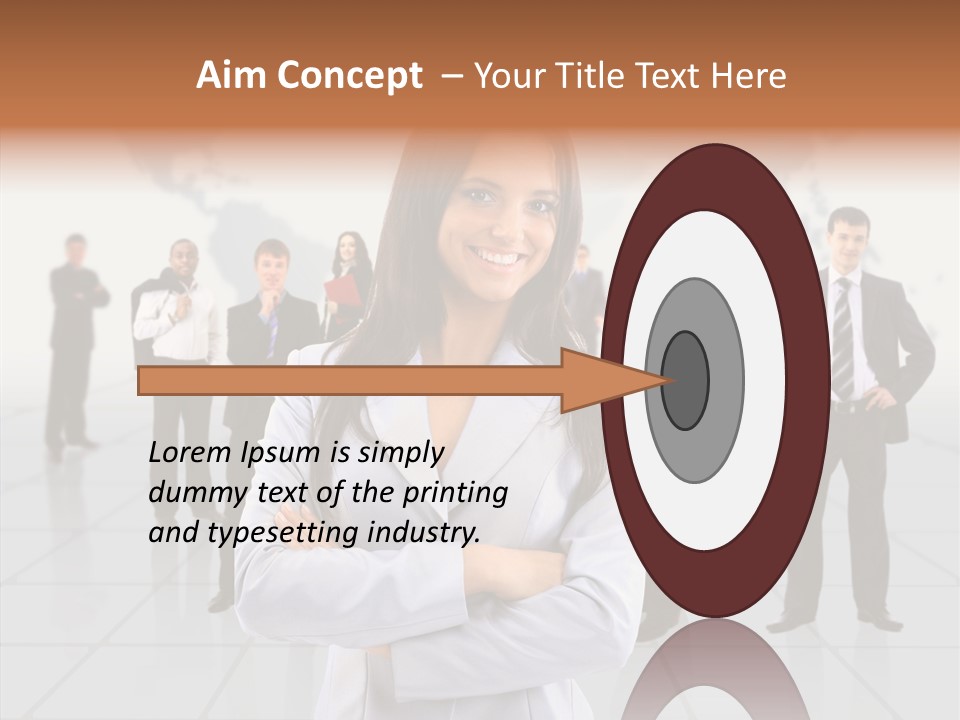 Collaborate Globe Suit PowerPoint Template