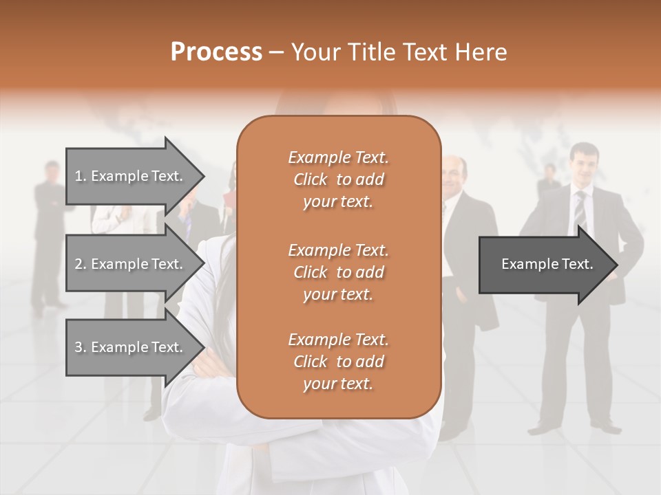 Collaborate Globe Suit PowerPoint Template