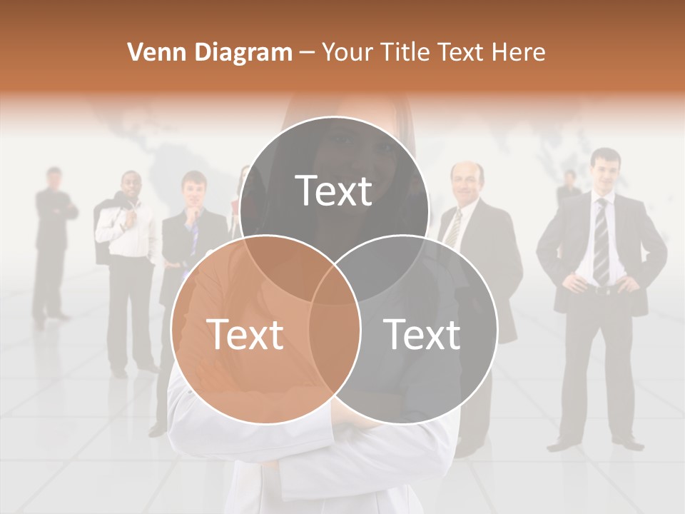 Collaborate Globe Suit PowerPoint Template