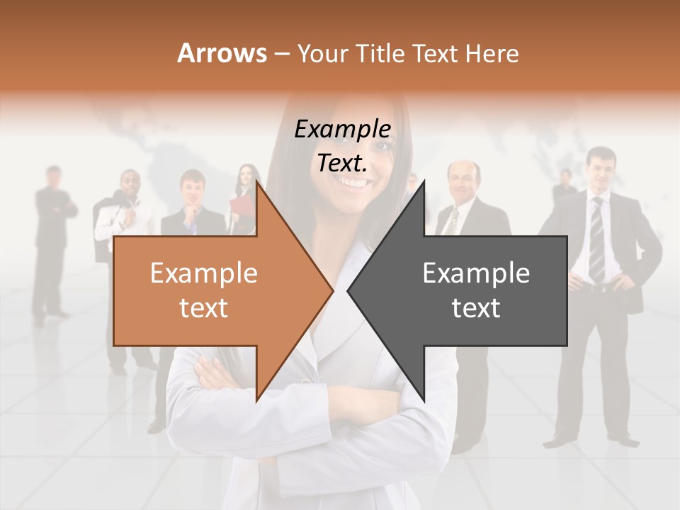 Collaborate Globe Suit PowerPoint Template