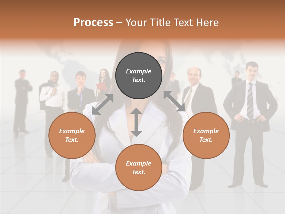 Collaborate Globe Suit PowerPoint Template