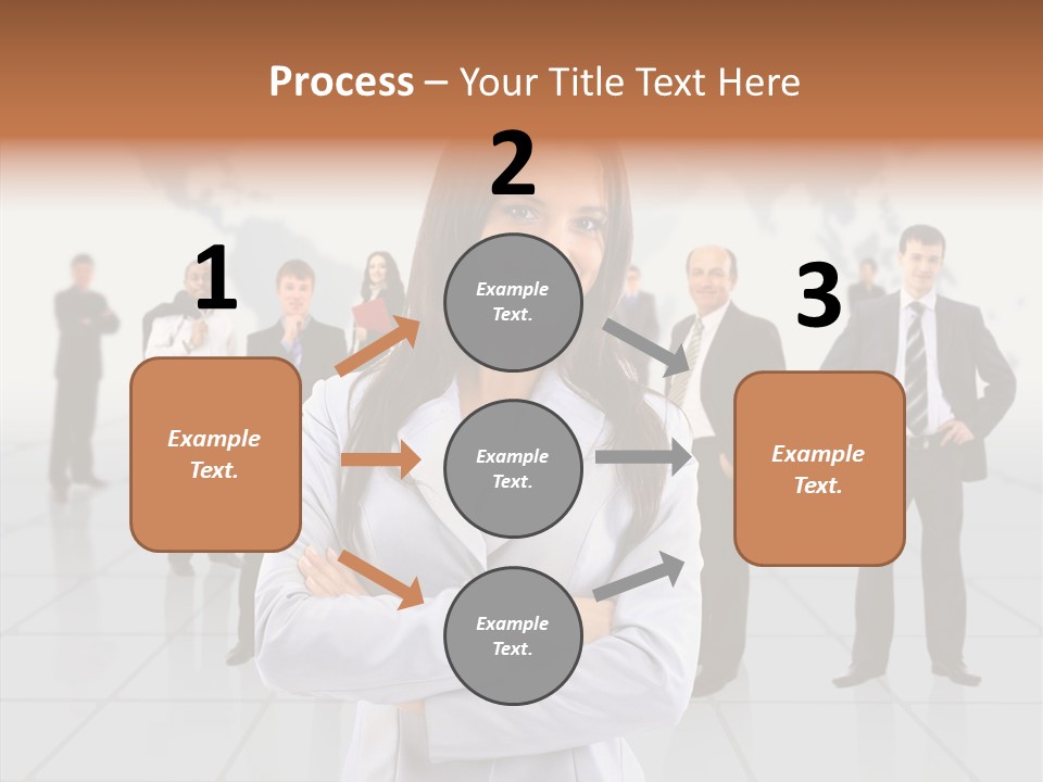 Collaborate Globe Suit PowerPoint Template