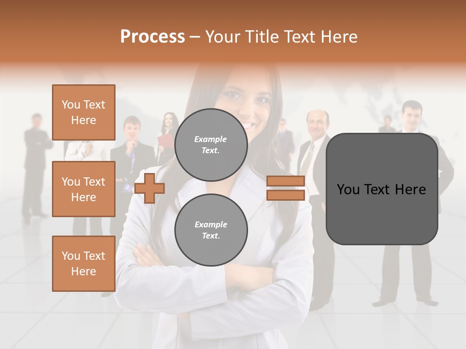 Collaborate Globe Suit PowerPoint Template