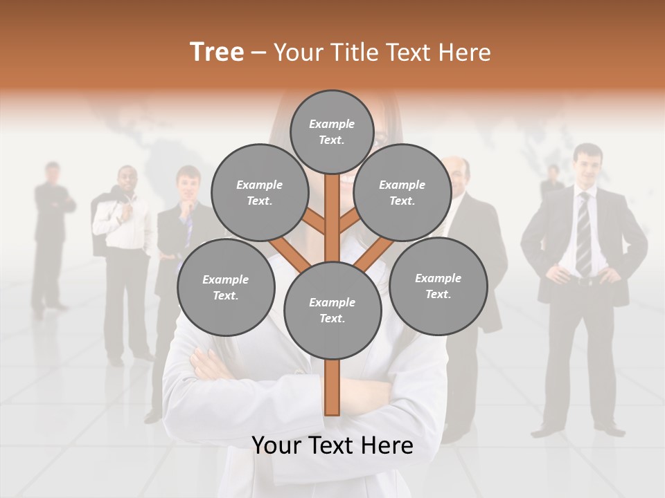 Collaborate Globe Suit PowerPoint Template