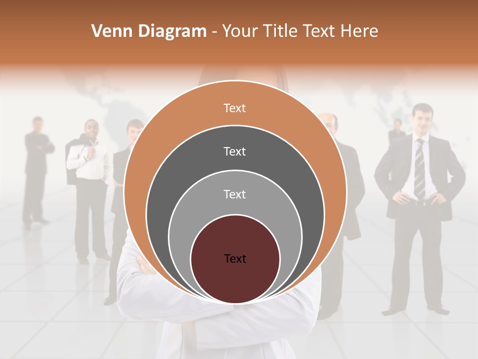 Collaborate Globe Suit PowerPoint Template