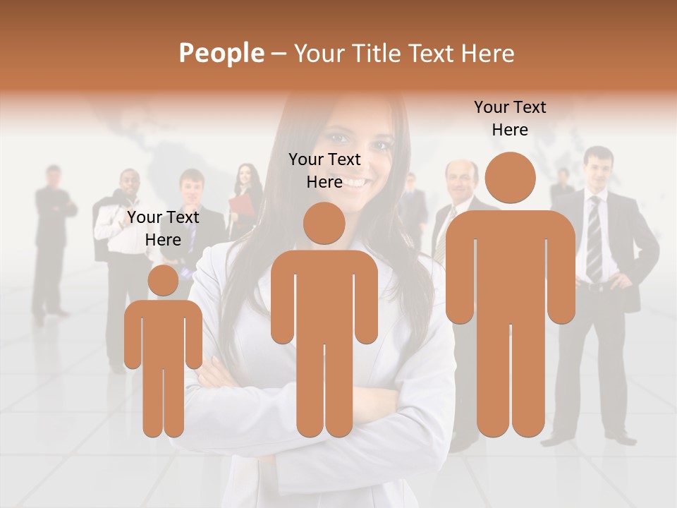 Collaborate Globe Suit PowerPoint Template