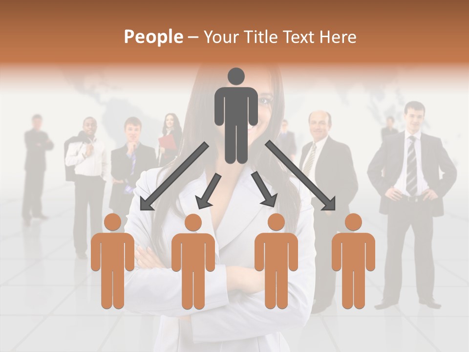 Collaborate Globe Suit PowerPoint Template