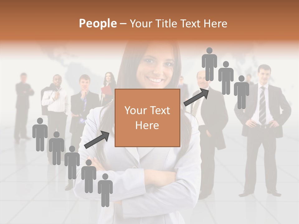 Collaborate Globe Suit PowerPoint Template