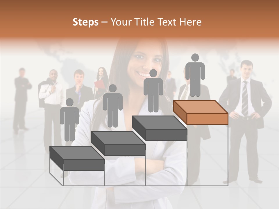 Collaborate Globe Suit PowerPoint Template