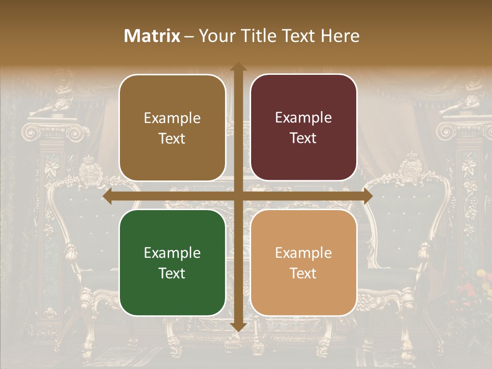 Gold Grunge Curtain PowerPoint Template