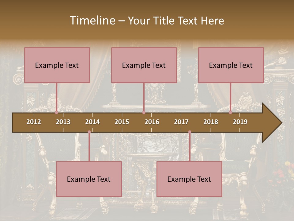 Gold Grunge Curtain PowerPoint Template