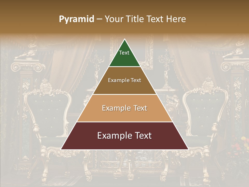 Gold Grunge Curtain PowerPoint Template