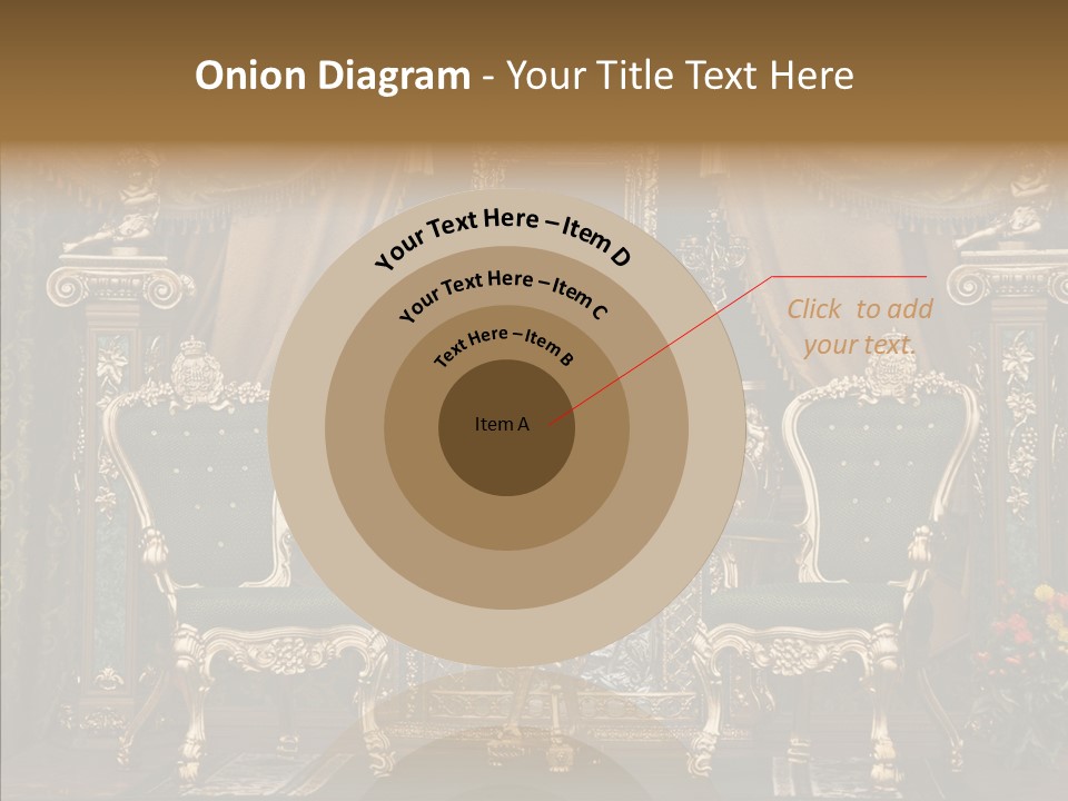 Gold Grunge Curtain PowerPoint Template