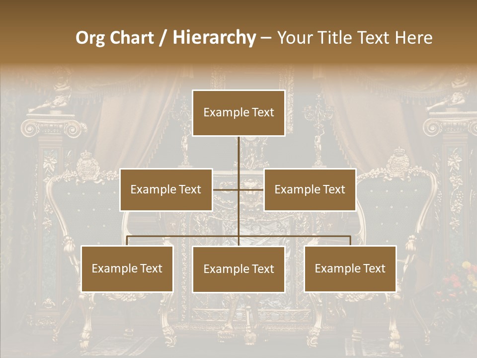 Gold Grunge Curtain PowerPoint Template