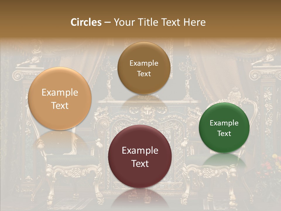 Gold Grunge Curtain PowerPoint Template