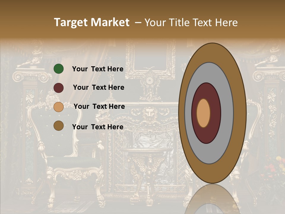 Gold Grunge Curtain PowerPoint Template