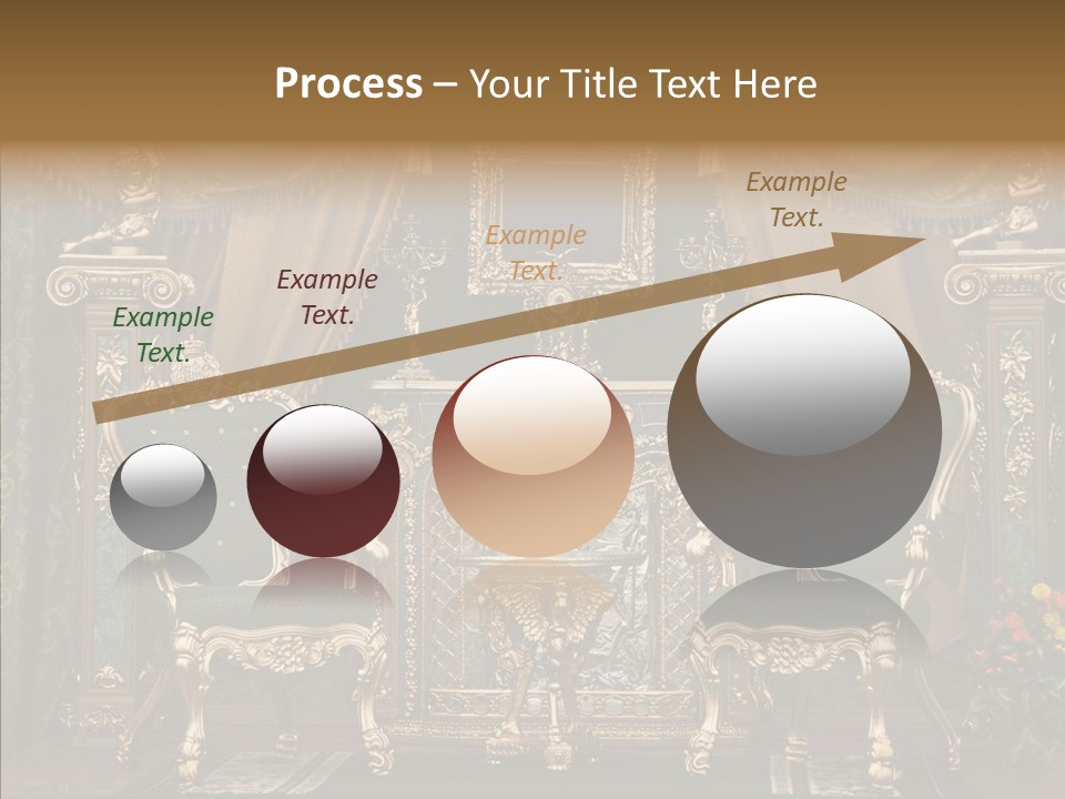 Gold Grunge Curtain PowerPoint Template