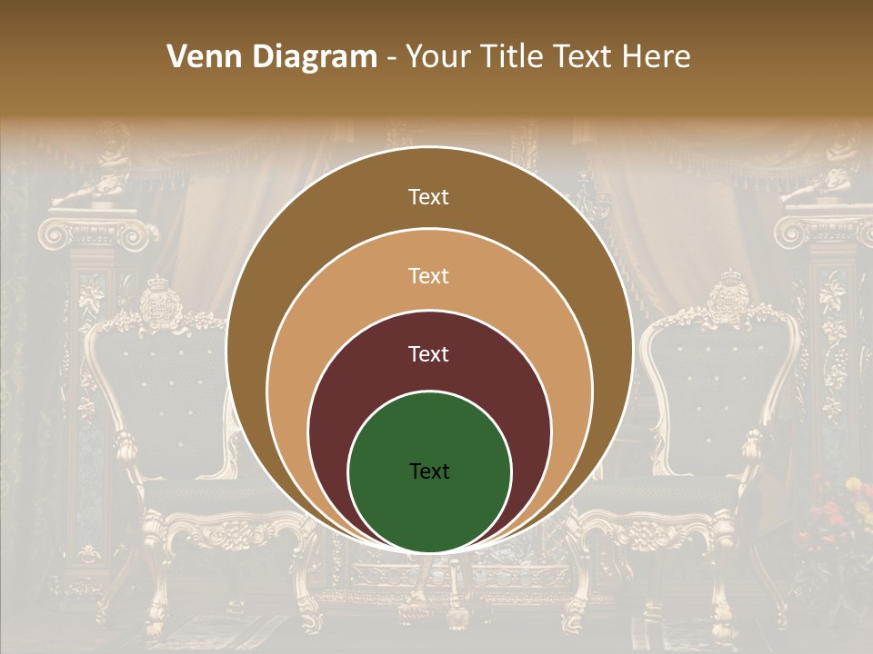 Gold Grunge Curtain PowerPoint Template