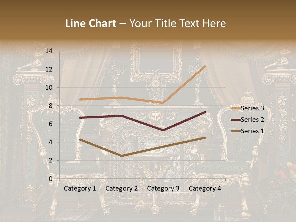 Gold Grunge Curtain PowerPoint Template