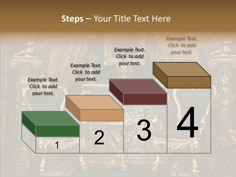 Gold Grunge Curtain PowerPoint Template