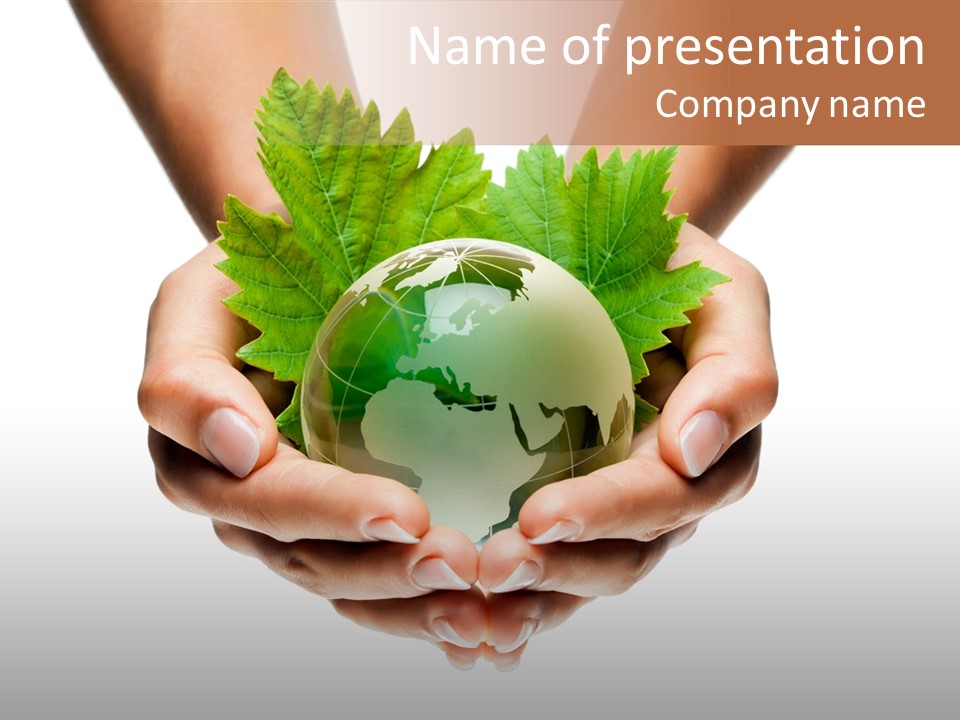 World Natural Round PowerPoint Template