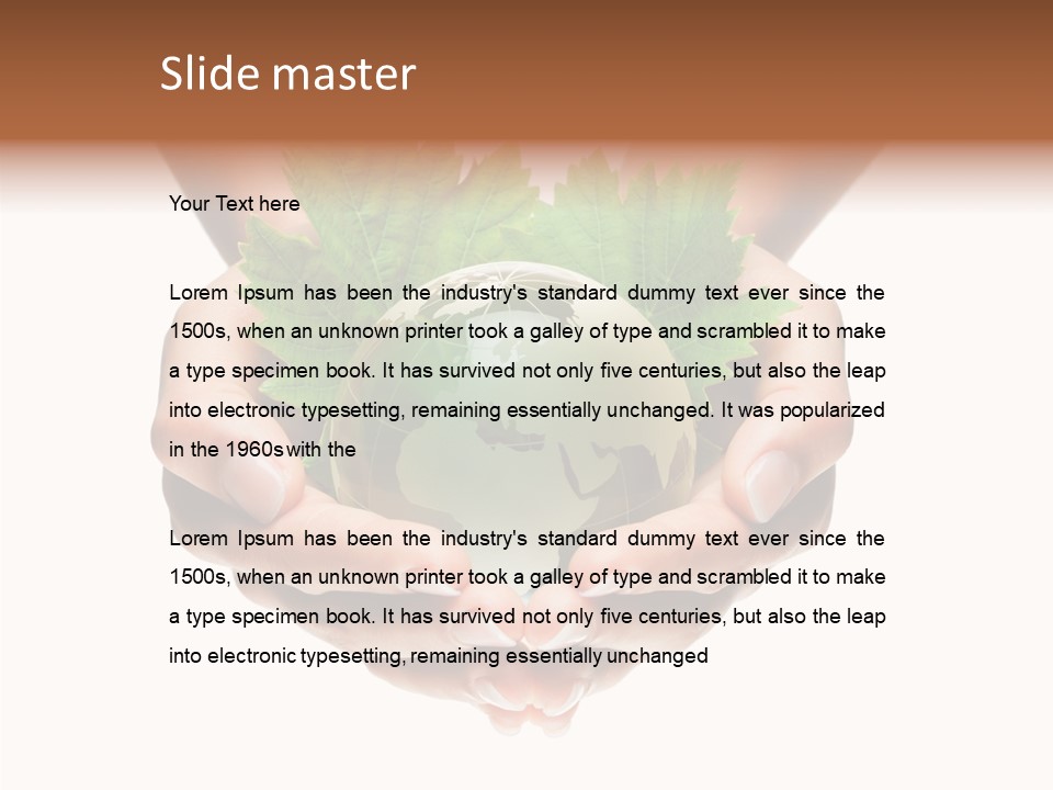 World Natural Round PowerPoint Template