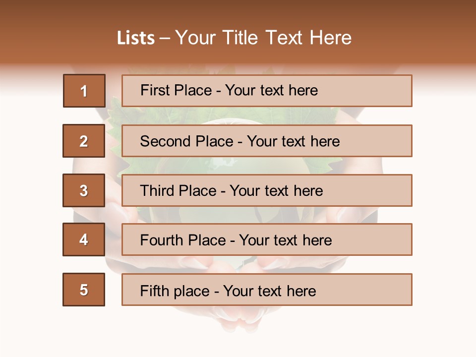 World Natural Round PowerPoint Template