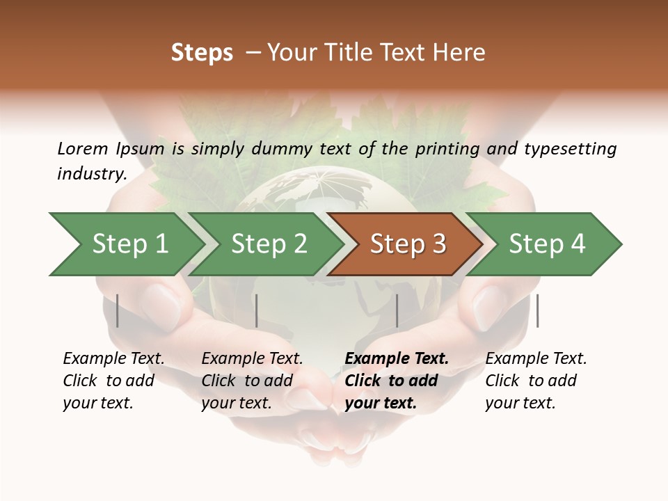 World Natural Round PowerPoint Template