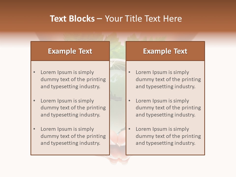 World Natural Round PowerPoint Template