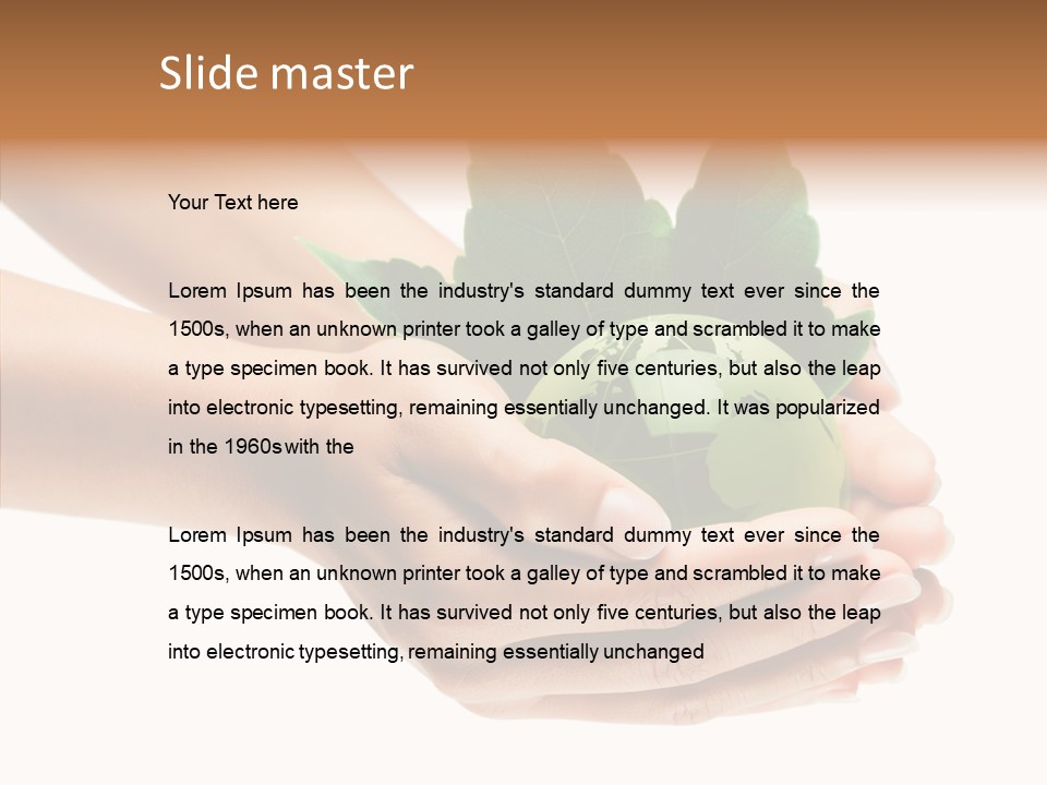 Leaf Background Depression PowerPoint Template