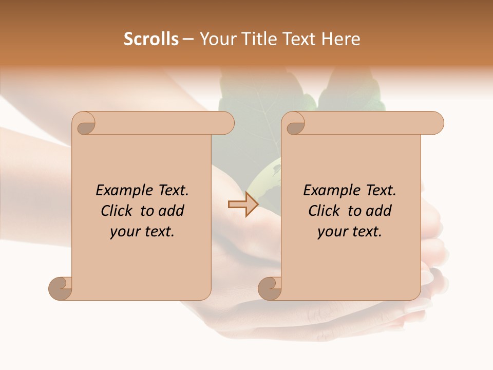 Leaf Background Depression PowerPoint Template