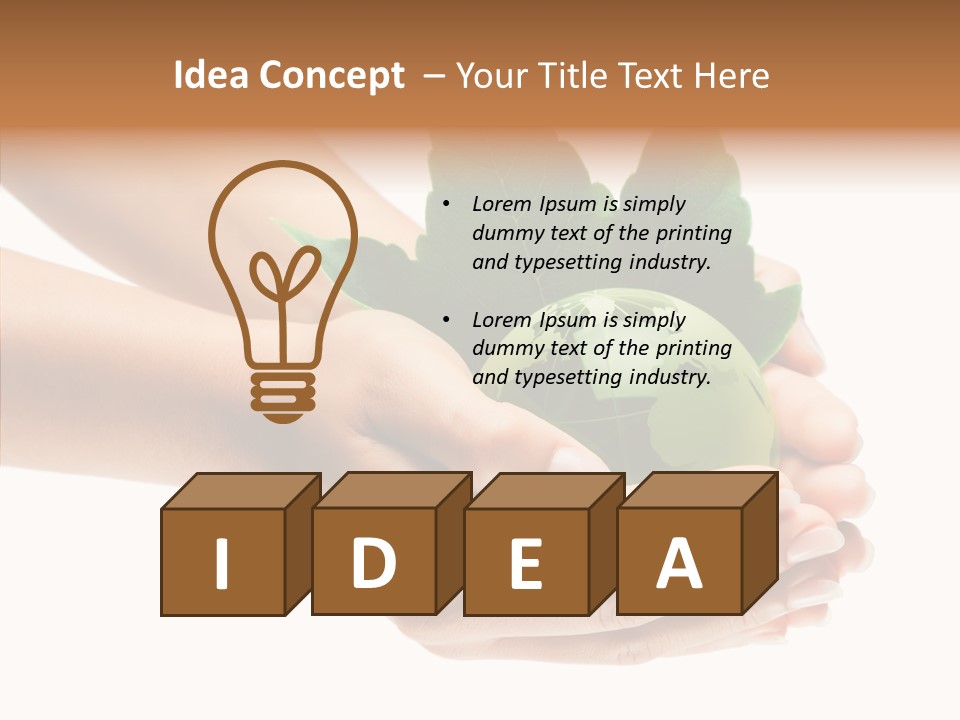Leaf Background Depression PowerPoint Template