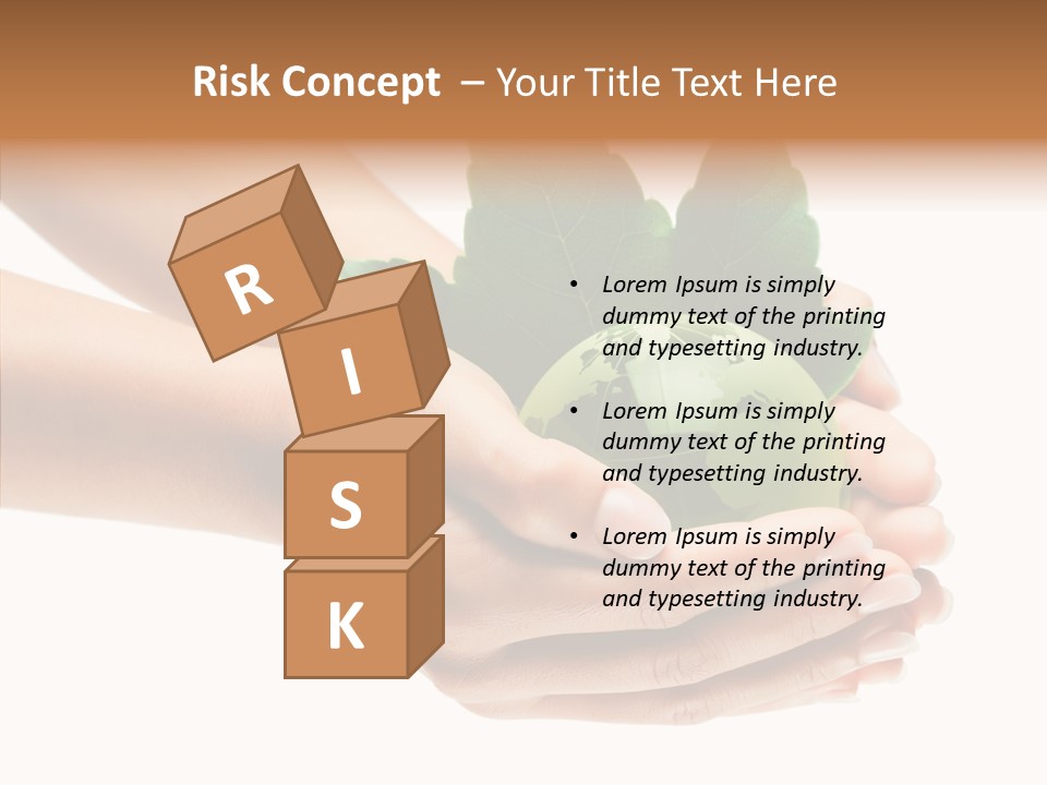Leaf Background Depression PowerPoint Template