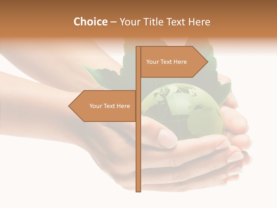 Leaf Background Depression PowerPoint Template