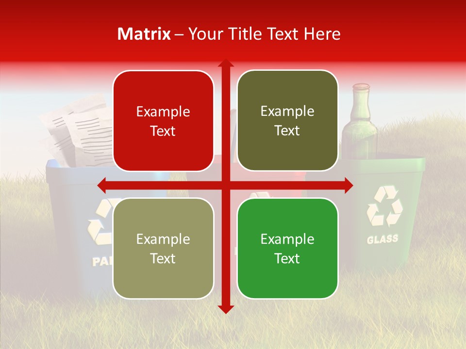 Arrow Sign Natural PowerPoint Template