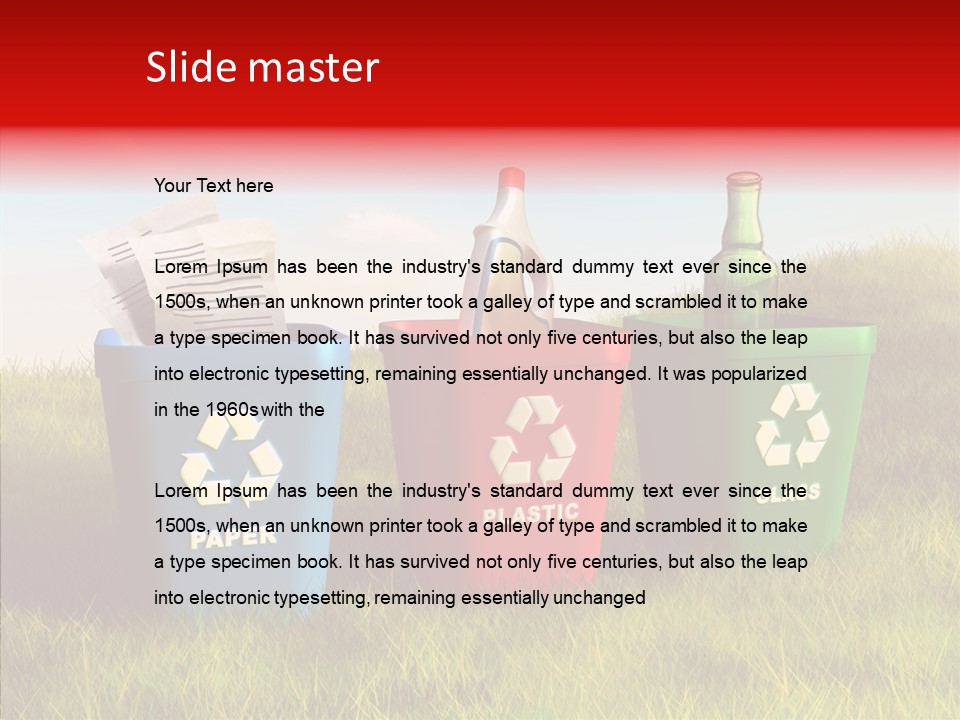 Arrow Sign Natural PowerPoint Template