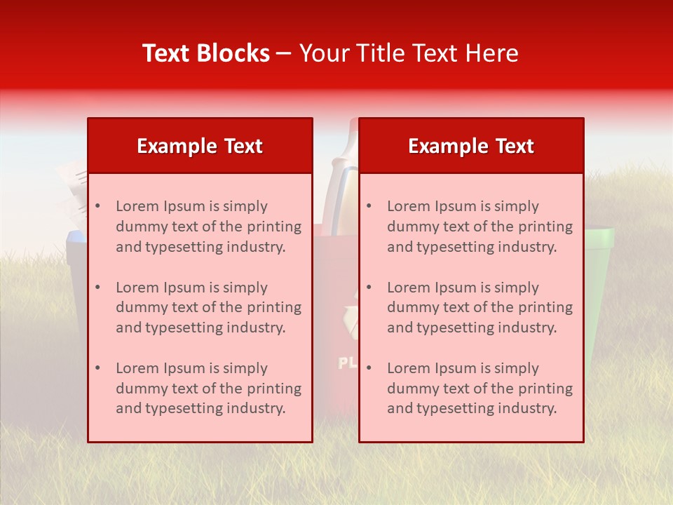 Arrow Sign Natural PowerPoint Template