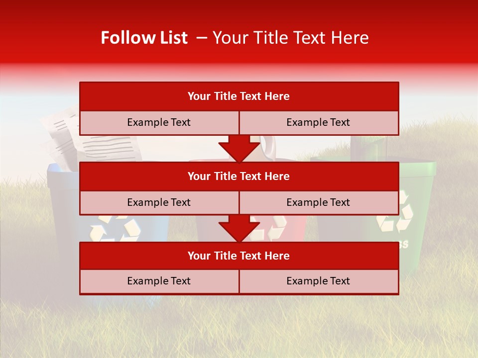 Arrow Sign Natural PowerPoint Template