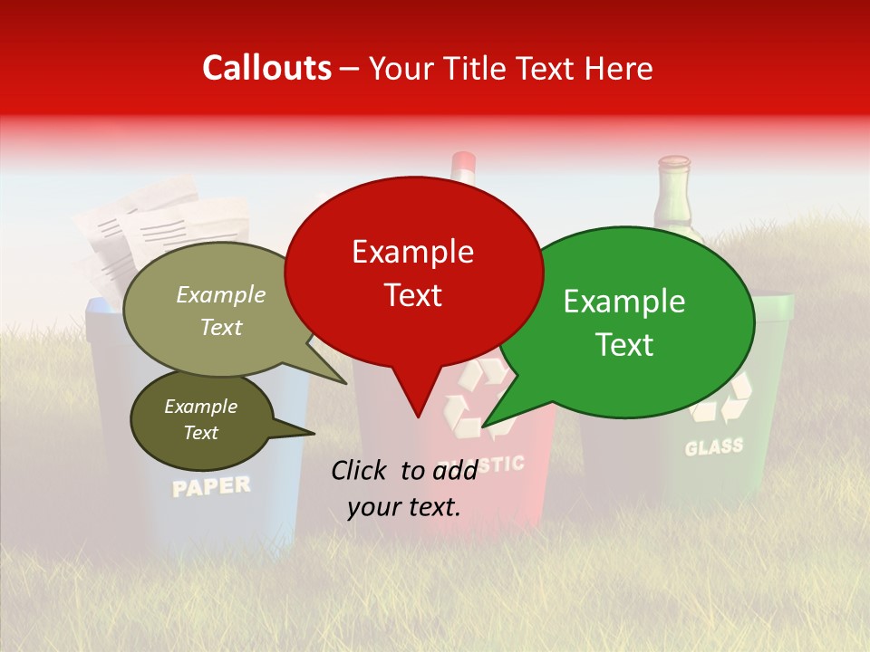 Arrow Sign Natural PowerPoint Template