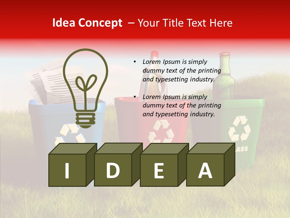 Arrow Sign Natural PowerPoint Template