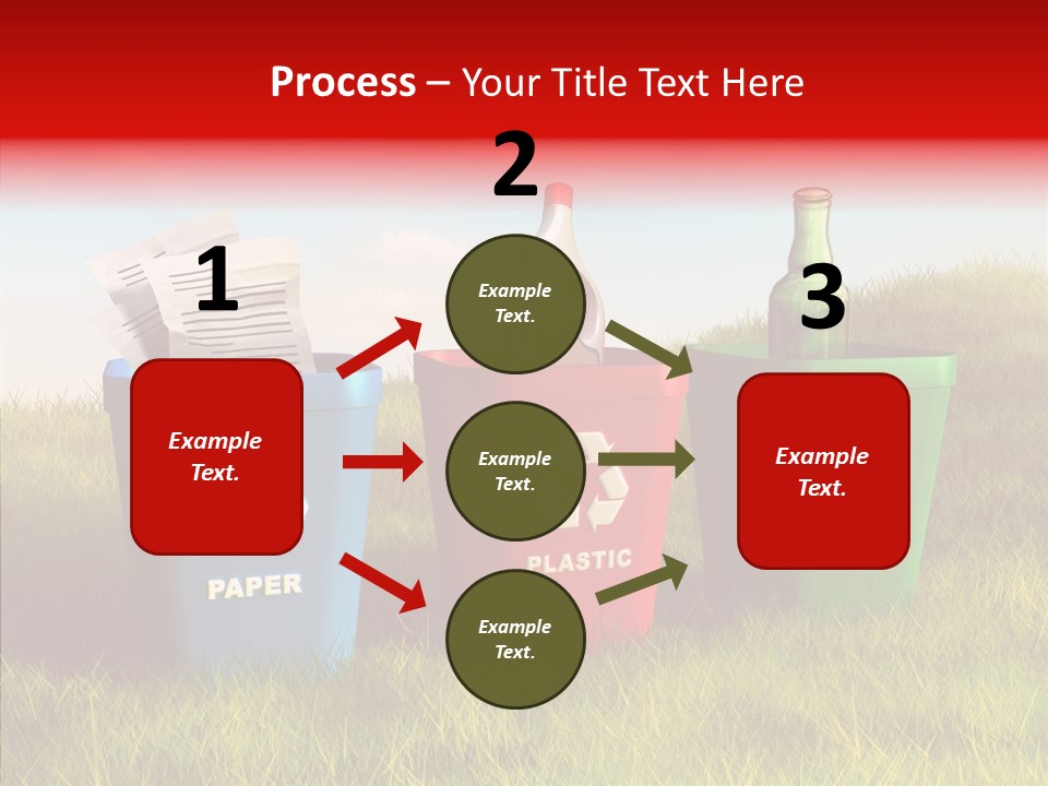 Arrow Sign Natural PowerPoint Template