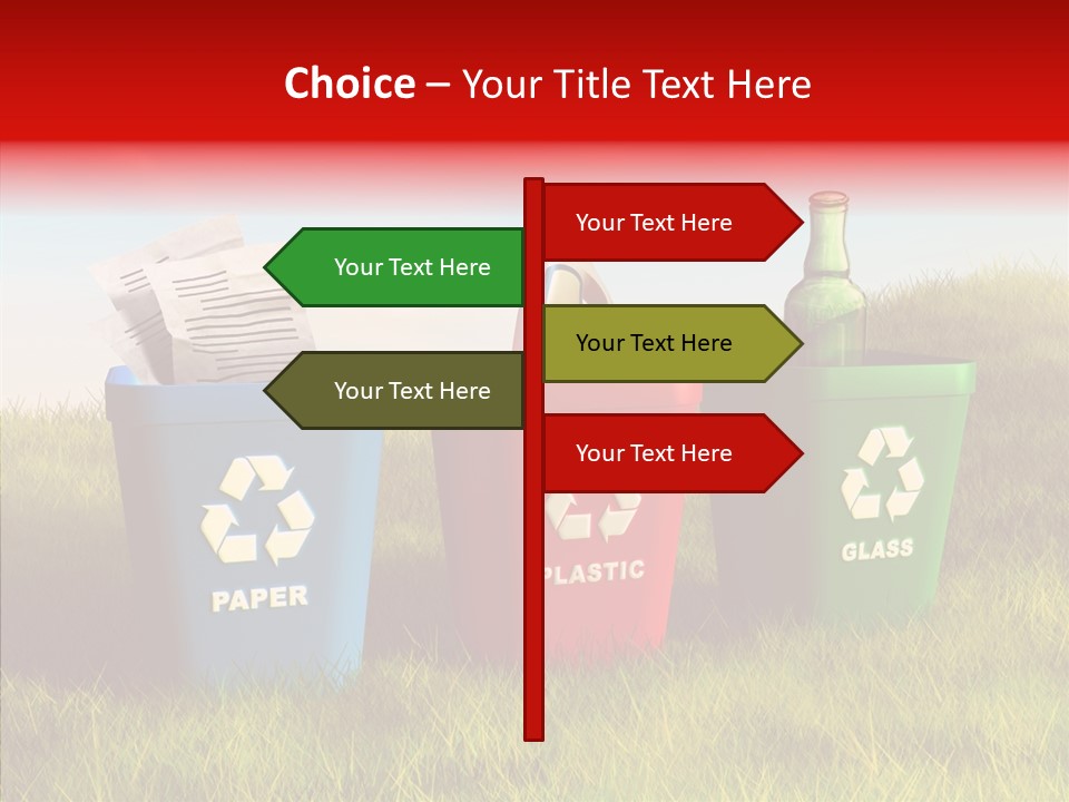 Arrow Sign Natural PowerPoint Template