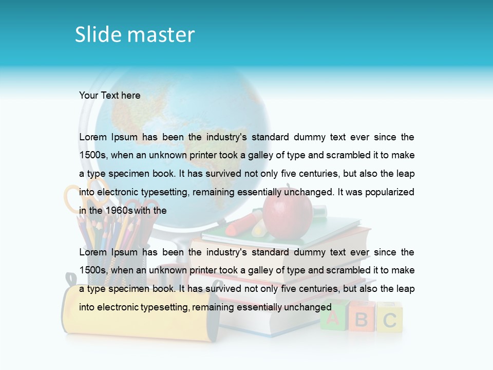 Desk Letter Clear PowerPoint Template