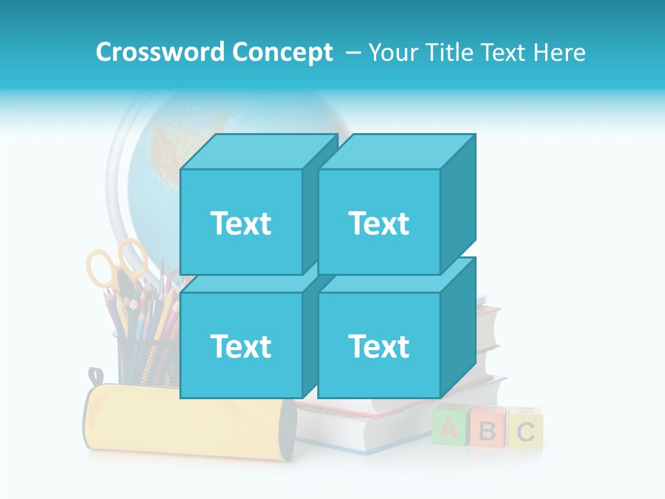 Desk Letter Clear PowerPoint Template