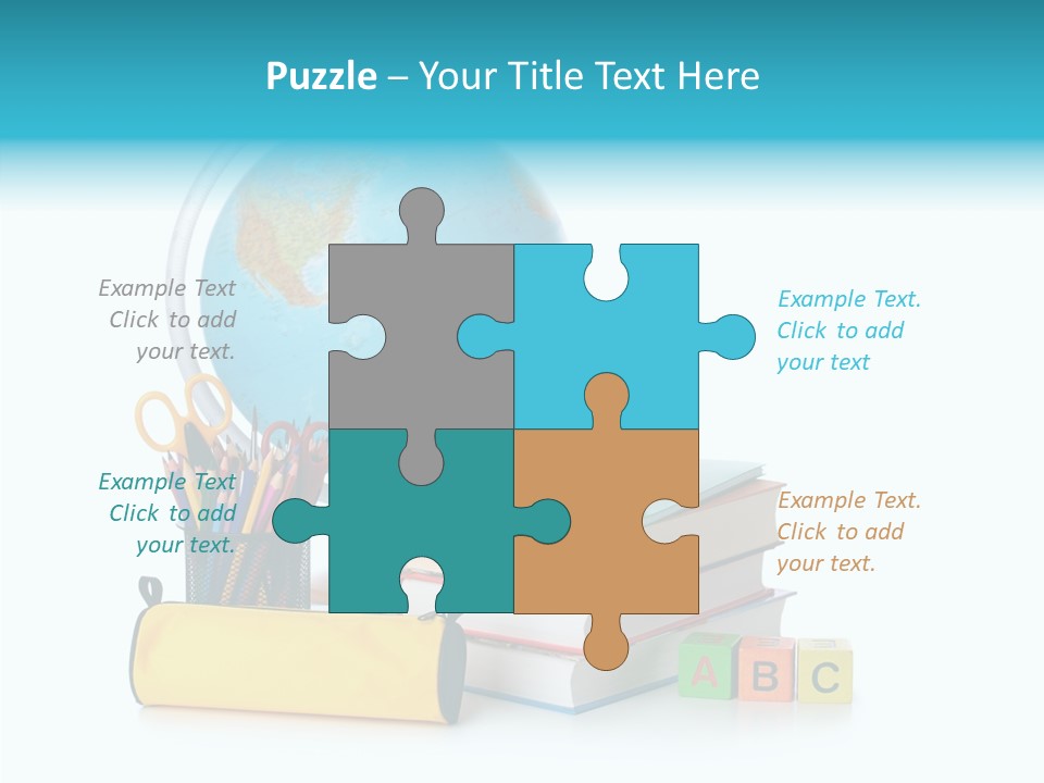 Desk Letter Clear PowerPoint Template