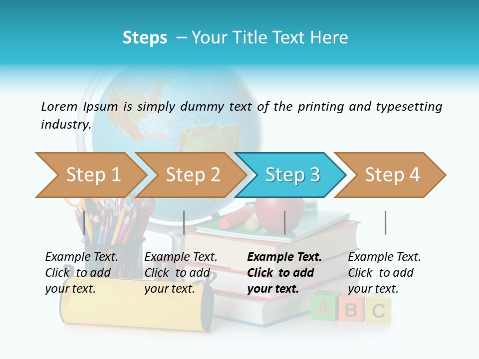 Desk Letter Clear PowerPoint Template