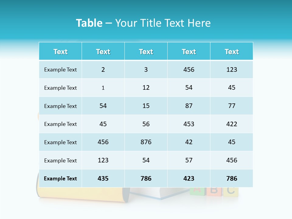 Desk Letter Clear PowerPoint Template